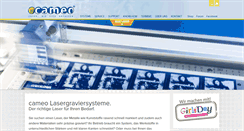 Desktop Screenshot of cameo-laser.de
