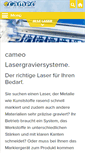 Mobile Screenshot of cameo-laser.de