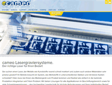 Tablet Screenshot of cameo-laser.de